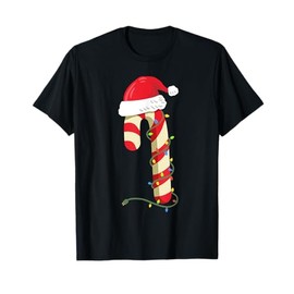 Christmas Candy Cane Funny Santa Xmas Girls Boys Kids T-Shirt