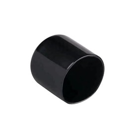 Round Black Vinyl End Cap - 2" Round Black Vinyl Flexible End Cap - Vinyl Thread Protector Flexible Vinyl Caps Vinyl Tube End Caps Flexible Vinyl Round End Caps (12)