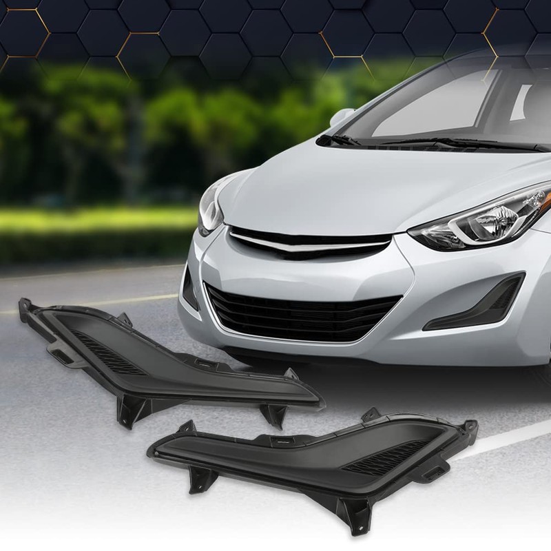 PIT66 Fog Light Cover Compatible with 2014-2016 Hyundai Elantra 2