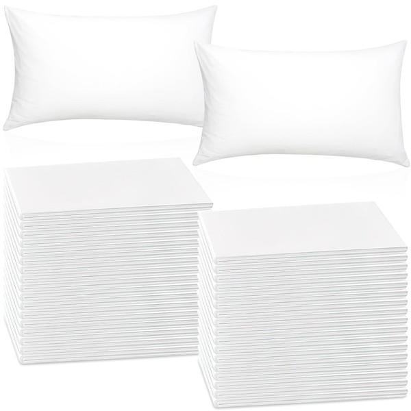50 Pieces Disposable Pillowcases Single Use Pillow Case 19.6 x