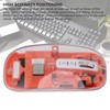 Transparent Computer Mouse 2.4G BT1 BT2 Tri Mode USB Rechargeable
