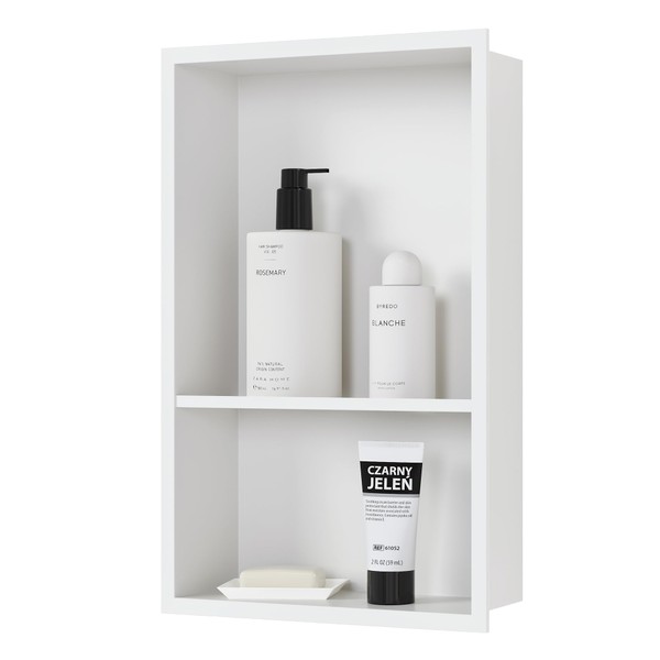 Qeke Stainless Steel Shower Niche 18" X 12", No Tile