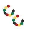 Juneteenth Theme Party Earrings Women's Ethnic Style Jewelry Gift -