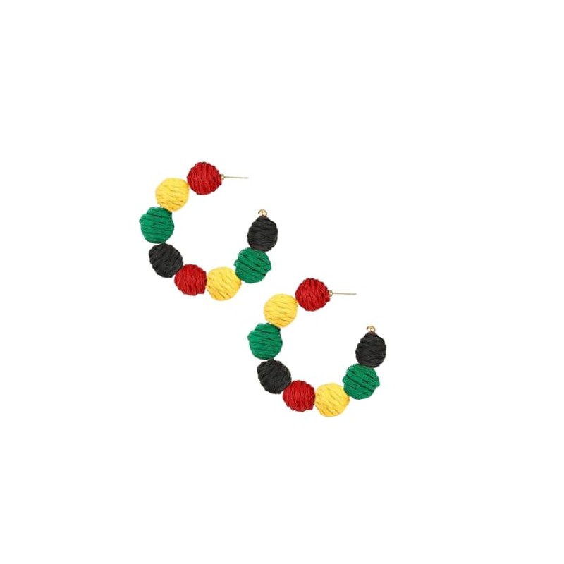 Juneteenth Theme Party Earrings Women's Ethnic Style Jewelry Gift -