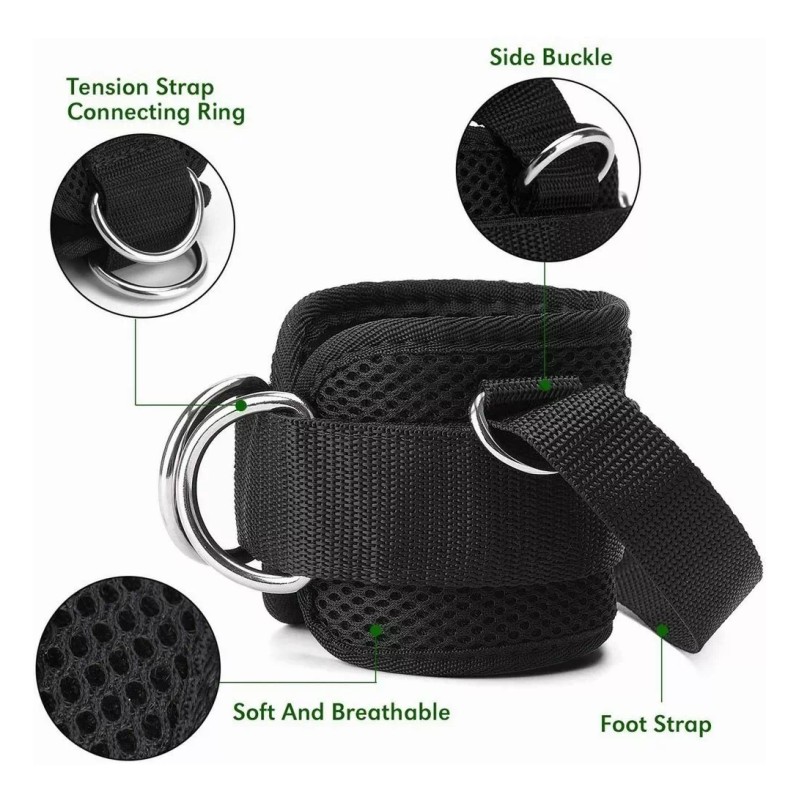 GOGOX Par Grilletes Correas Tobillo Talonera Gym Abductor Gluteo