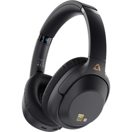  Ankbit E500Pro+ (LDAC Compatible) Wireless Headphones, Bluetooth, Noise Canceling, High Resolution, LDAC/AAC / Up to 90 Hours of Continuous Playback, Lightweight, NFC Compatible,