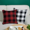 PiccoCasa Pack of 2 Decorative Cushion Covers, Check Throw Pillow
