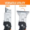 EZCLUB 2 in 1 Multifunction Folding Utility Knife Scraper Tool