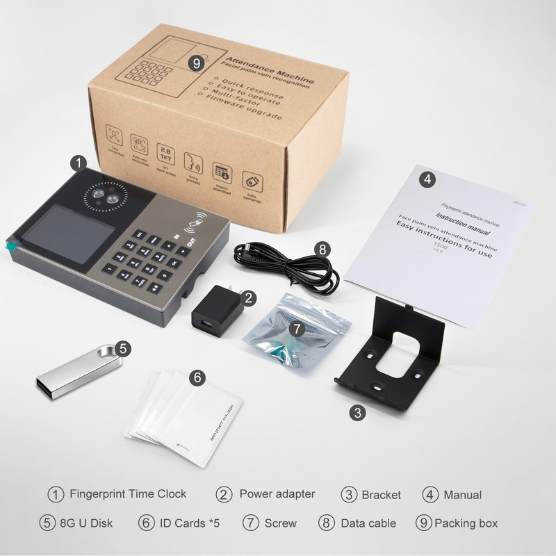 JIAN BOLAND Employee Time Clock-Time Clocks for Employees Small Business