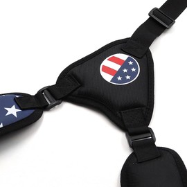 Ieron Golf Bag Shoulder Strap, Adjustable, Quick Side Release, Waterproof Padded Carry Golf Bag Strap Replacement (Black)