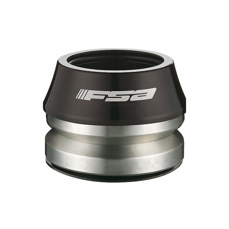 FSA Unisex's Impact BMX Gyro Compatible Integrated Headset, Black, 1.1/8-Inch