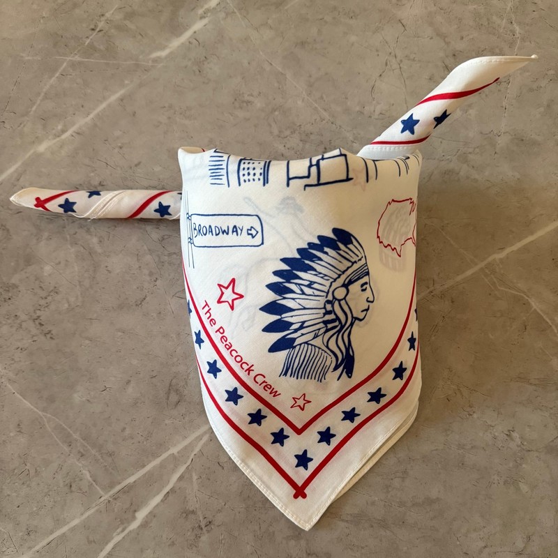The Peacock Crew Patriotic USA Bandana in Premium Cotton for