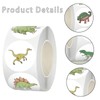 500PCS Round Dinosaur Stickers 2.5cm Kids Reward Stickers 8 Patterns