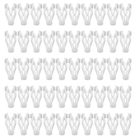 ACROPIX Interior Trim Console Dash Panel Switch Bezel Door Side Trunk Plastic Retainer Fitting Fastener Clip Fit for Hyundai for Kia and More Cars - Pack of 50 White