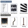 JEGONFRI #8 Modified Truss Head Black Wood Screws Assortment Kit,