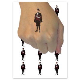 Fairytale Prince Nobility Medieval Fantasy Temporary Tattoo Water Resistant Fake Body Art Set Collection - 15 2" Tattoos (1 Sheet)