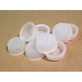 21mm LDPE Caps, Plastic, Protective Caps, Blanking Plugs, White, Cover Plugs (Pipe Plugs) for M22 Bore, Various Quantities Available (Pack of 100)