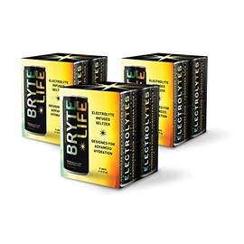 FIGHT THE HANGOVER with BRYTELIFE Premium Electrolyte-Infused Seltzer. (12 x 12oz cans)
