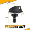Flygun Pack-2 Car Wiper Nozzles, 0.31" Front Windshield Washer, Single