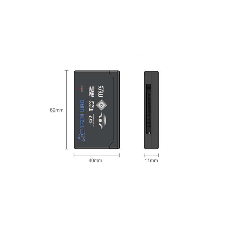 Genérico Lector de Tarjetas de Memoria Múltiple HUB 6en1 USB