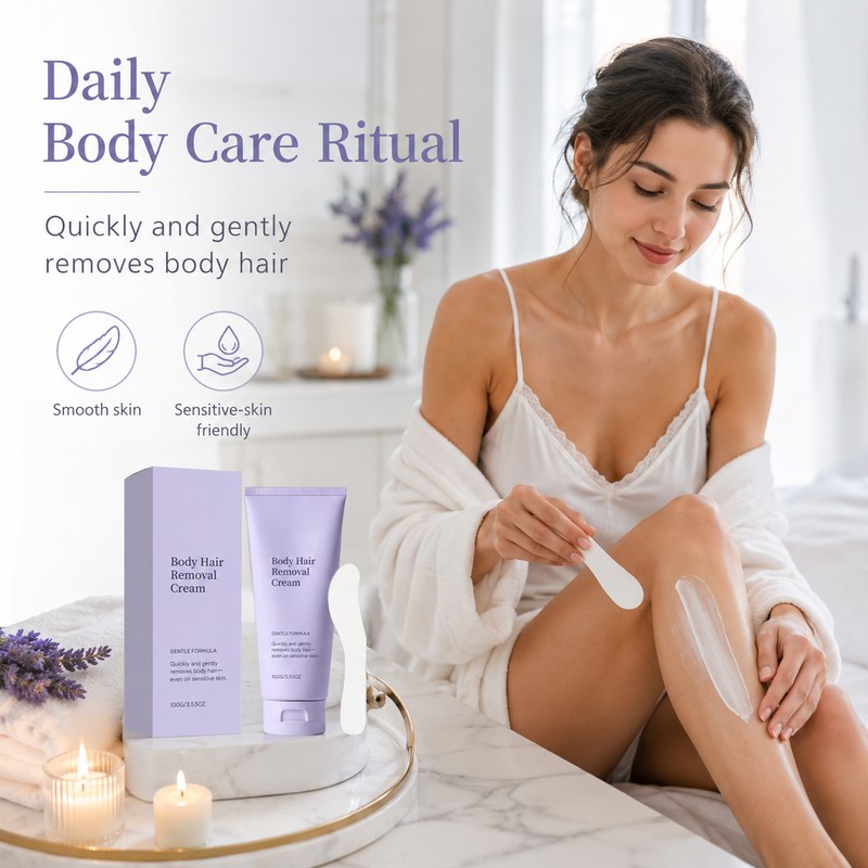 Body Hair Removal Cream for Women – Gentle Fast-Action Depilatory