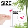 PuTwo Cocktail Picks Handmade Bamboo Toothpicks 100ct 4.7" in Flamingo