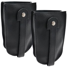 Safekeepers Key Bell – Leather Key Bag – Bell Shape – Key Case – Key Case – Key Wallet – Leather – Keys, 2pcs black xl