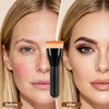 Brocha Kabuki Punta Plana Base Maquillaje Profesional Líquida Difuminar Líquido