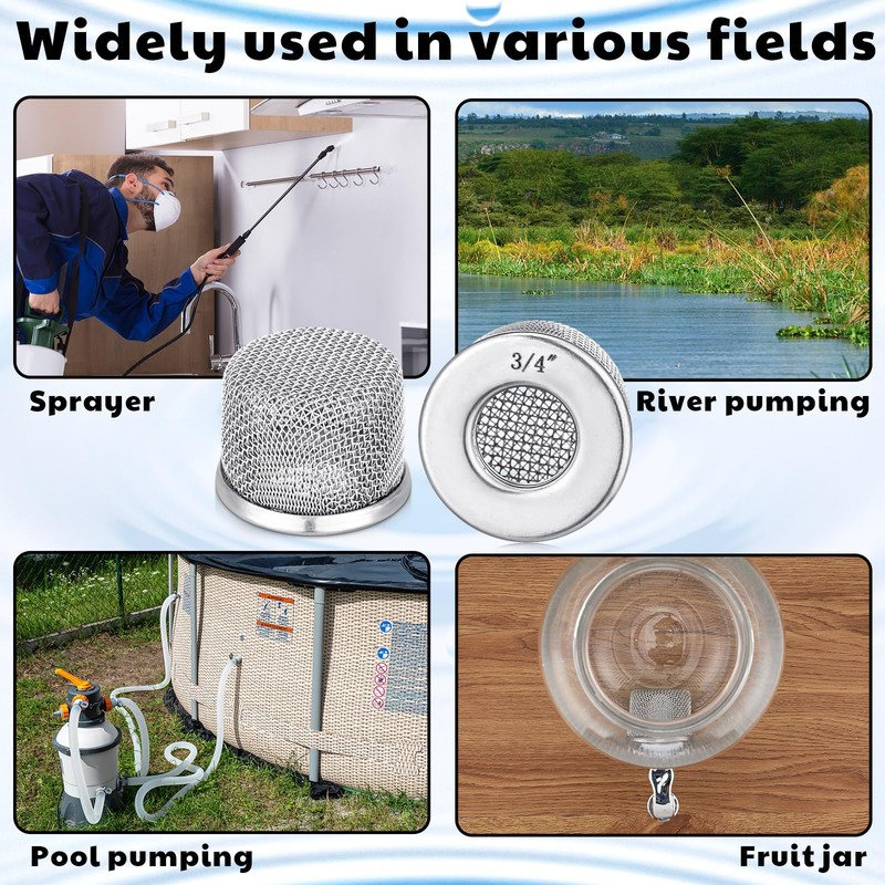 Tandefio 2 Pcs Paint Sprayer Filter Inlet Strainer Suction Hose