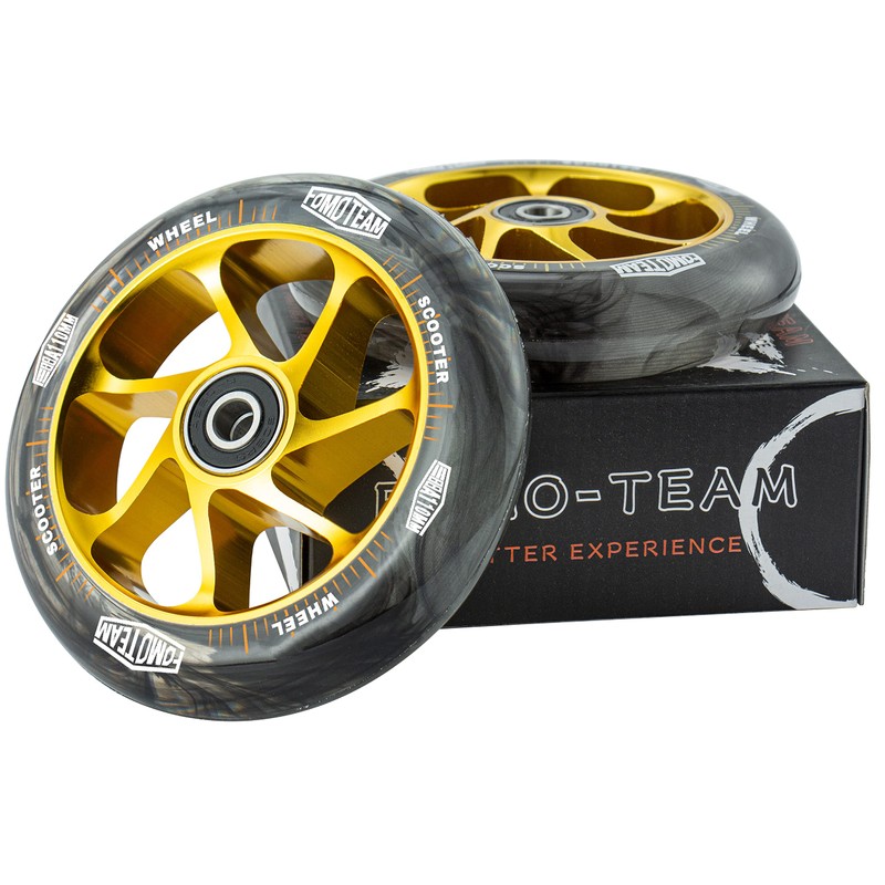 Pro Stunt Scooter Wheels 110mm24mm Watercolor Effect with ABEC-9 Bearings