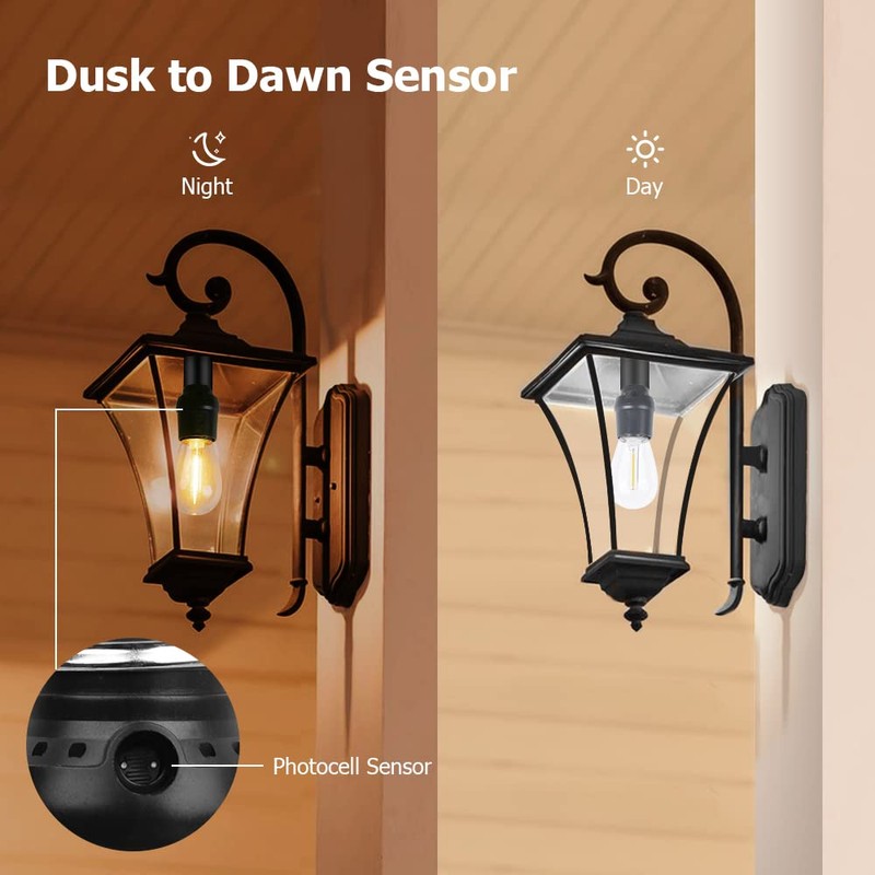 GMY Dusk to Dawn Sensor Socket, E26 Base Light Sensor