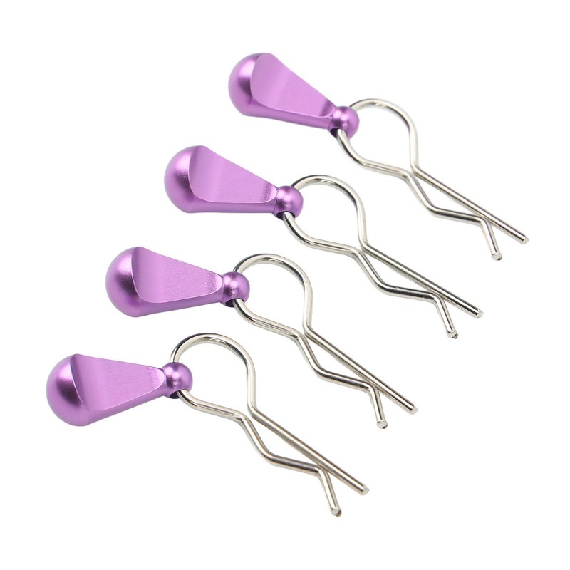 4Pcs Metal RC Car Body Clips with Pull Tabs for