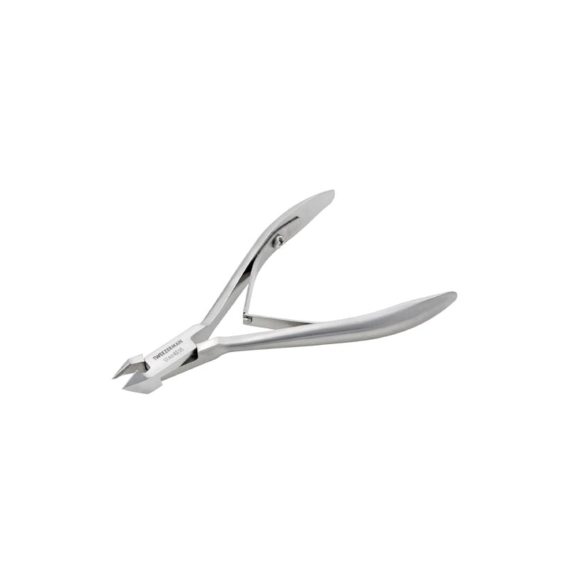 Cortador de cutículas de 1/2 mandíbula de Tweezerman, de acero