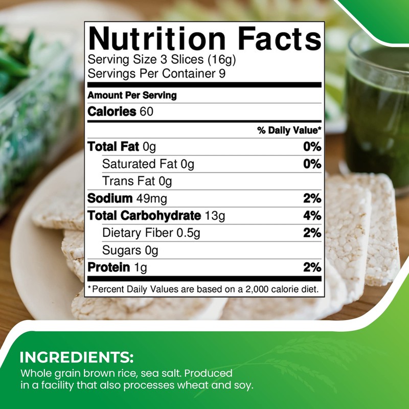 Only Kosher Candy Ultra Thin Rice Cakes Squares Plain, Lightly