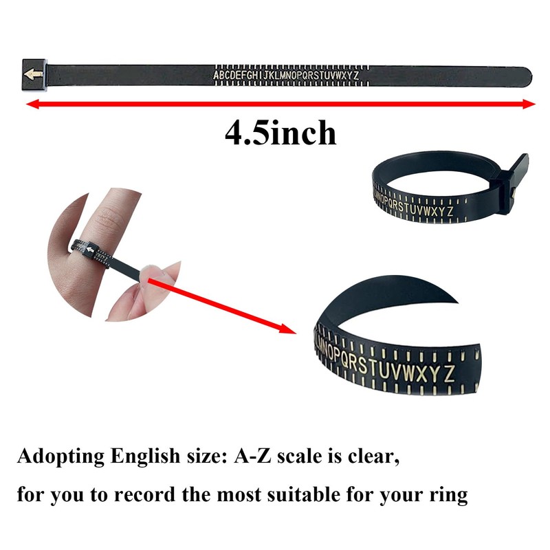 LuojinLuoda Ring Sizer Measuring Kit – 1-Pack Jewelry Sizing Tool