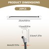 20 PCS Small Bungee Cords with Hooks, Black Adjustable Bungee
