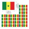 Womaha 30 Sheets Senegal Flag Temporary Tattoos for Kids Adults