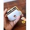 Beams Japan Matsunoya Cowhide Leather Mini Wallet Pouch Monotone, white,