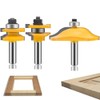 OLETBE 3 PCS Router Bit Set, 1/2-Inch Shank Round Over
