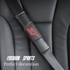 JULOPO 2Pcs Carbon Fiber car seat Belt Cover car seat