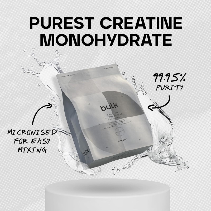 Bulk Creapure Creatine Monohydrate Powder, 500 g, Packaging May Vary