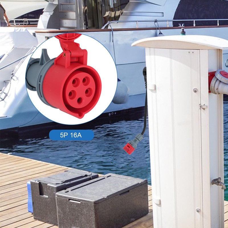 Perilex Adapter 16A to CEE, 16A Angled Plug to CEE