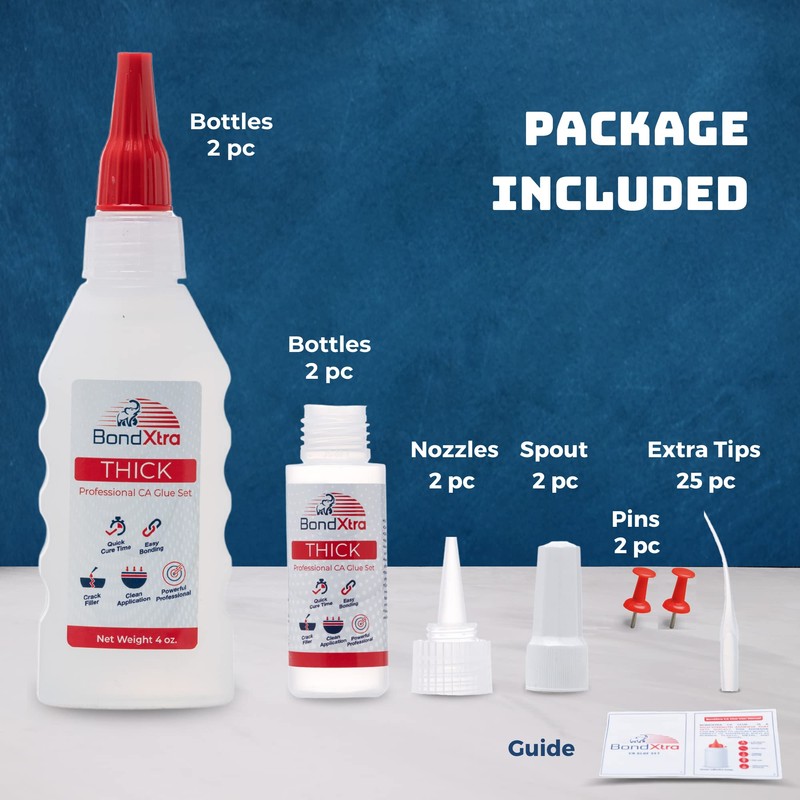 BondXtra Thick Viscosity 8 oz. Premium CA Glue for Woodworking