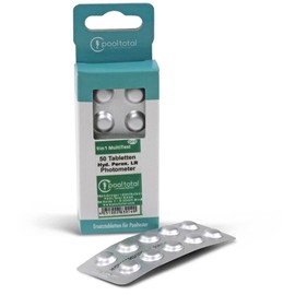 POOL Total 50 Test Tablets for Electronic Pool Tester Hydrogen Peroxide 0-2.9 mg/l