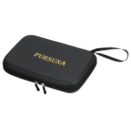 PATIKIL Table Tennis Racket Case, Ping Pong Paddle Case Hard Cover Container Bag Square for Sports Accessories, Black