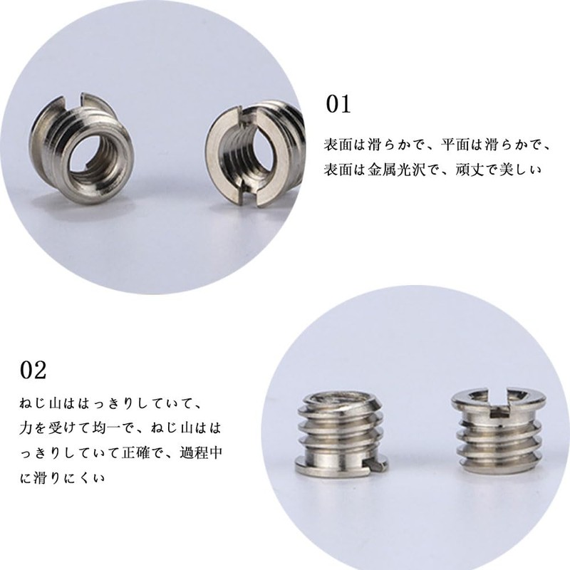 10 Pcs Embedded Nut Nut Split Groove Type Stainless Steel