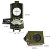 Portable Multifunctional Military Zinc Alloy Compass with Inclinometer for Camping