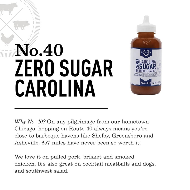 Lillie's Q - Zero Sugar Carolina BBQ Sauce, Gluten-Free, Non-GMO,