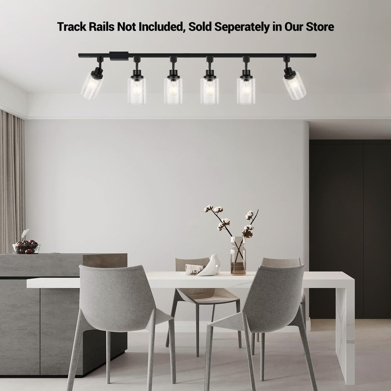VANoopee H Type Track Lighting Heads E26 Track Light Ceiling