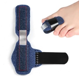 FILFEEL Toe Splint, Hammer Toe Straightener, Fracture Recovery Ergonomic Breathable Claw Toe Fixation Corrector Strap, for Hammer Toe, Bent Toe, Claw Toe, Crooked Toe, M